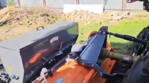 Работа культиваторной фрезы с сеялкой для минитракторов ZimAni SBZ125