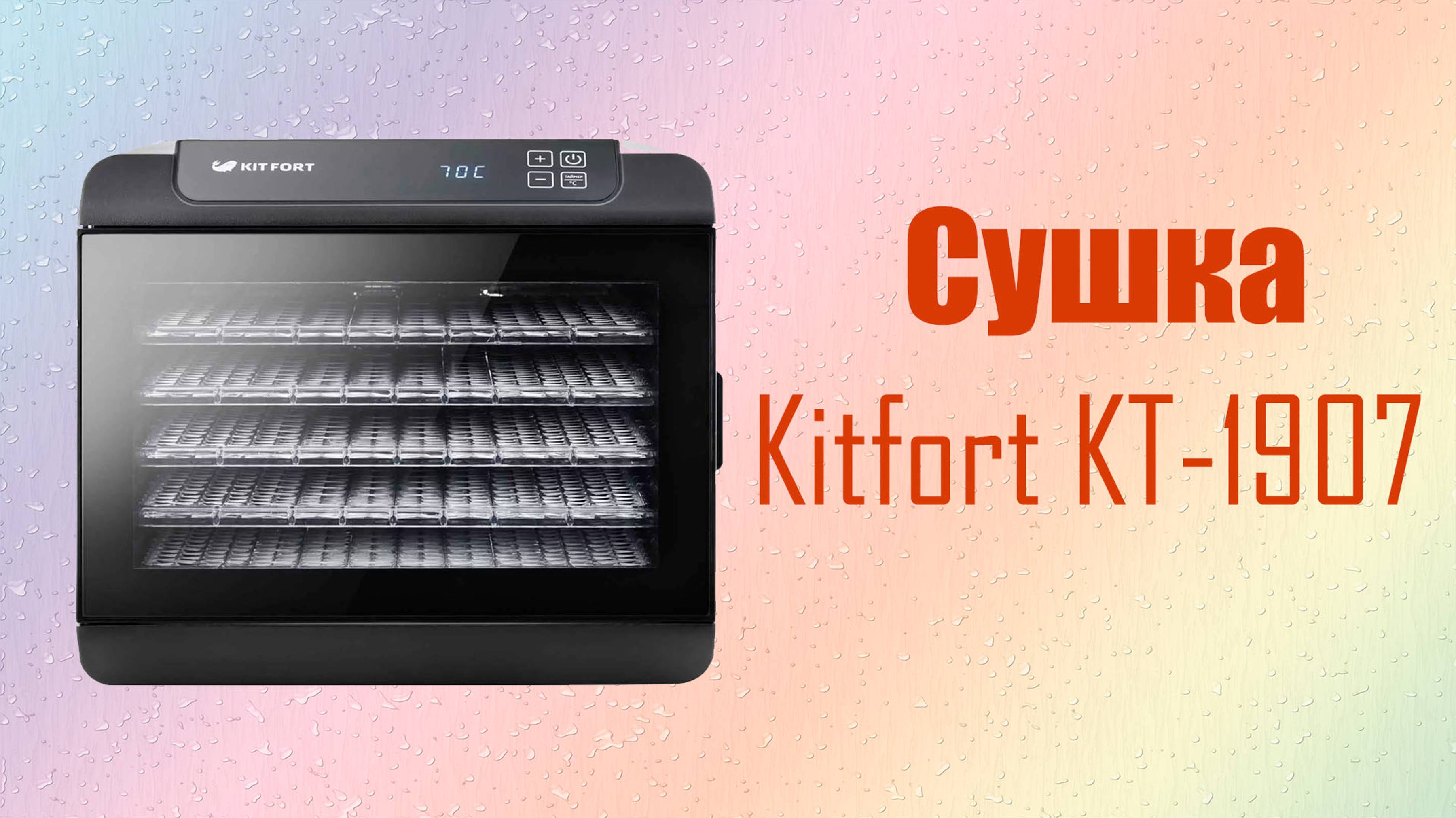 Kitfort KT-1907 - сушим овощи, ягоды и фрукты