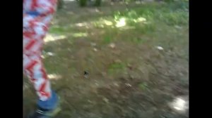 Замотал друга в 100м скочя