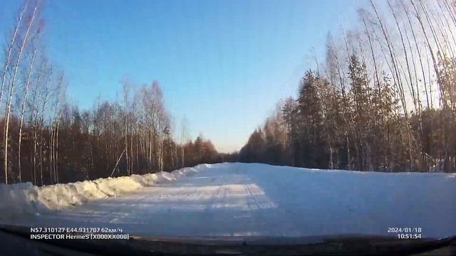 п. Восход - д. Леонтьево. Январь 2024 (#Варнавинский_район #Нижегородская_область)