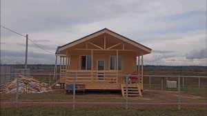 Каркасный дом с верандой