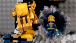 Lego Thanos Mech vs Iron Man Brick Building and Battle