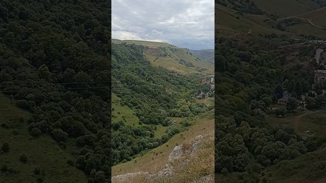 Зиплайн над Медовыми водопадами в Аликоновском ущелье. #кисловодск