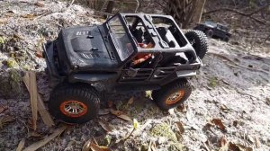 MN128 Jeep and FMS Hummer RC trailing! The best part is the end!  👍