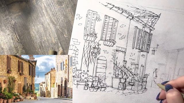 Видеоурок Пейзажный скетчинг "Рисуем городской пейзаж"