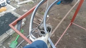 Показываю как делаю рамку калитки с имитацией ковки своими руками