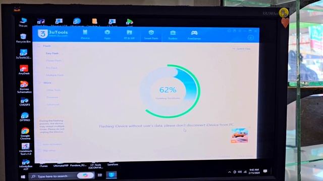 ipad air 2 a1567 flashing with 3u tool