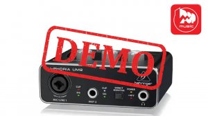 USB АУДИО ИНТЕРФЕЙС BEHRINGER U-PHORIA UM2 - демонстрация звучания