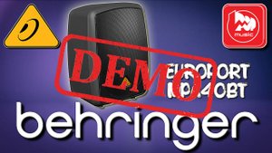 АКУСТИЧЕСКАЯ СИСТЕМА BEHRINGER EUROPORT MPA40BT - демонстрация звучания