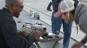 Typewriter Poetry - Lincoln Monument