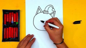 Карамелька и ДРУЗЬЯ  РыбаКит папа рисует