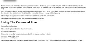Apple: How do I unlock a .plist file so that I can change it? (4 Solutions!!)