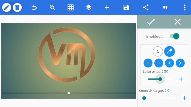 VM logo picart maker/Design logo on android and ios piacart pixel lab tutorial