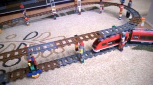 LEGO железная дорога, спиральный подъем