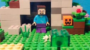 Лего Майнкрафт анимация 1 ночь (ремейк) Lego Minecraft