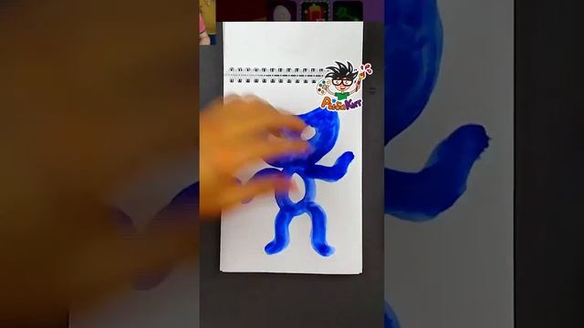 Как нарисовать Хагги Вагги простые рисунки краска #рыбакит #простыерисунки
