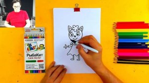 Рисуем ТРИ КОТА - Лапочка кошечка - карандашами