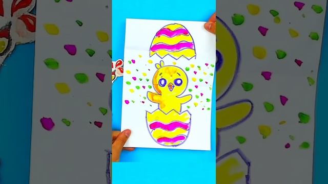 Открытка сюрприз #рыбакит #простыерисунки #детскиепесни ￼