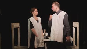 -Спектакль _Машинистки_ Мюррей Шизгал Актеры: Валентин Корнезо, Надежда Карпович