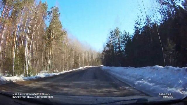 п. Восход - д. Леонтьево. Март 2024 (#Варнавинский_район #Нижегородская_область)