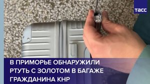 В Приморье обнаружили ртуть с золотом в багаже гражданина КНР