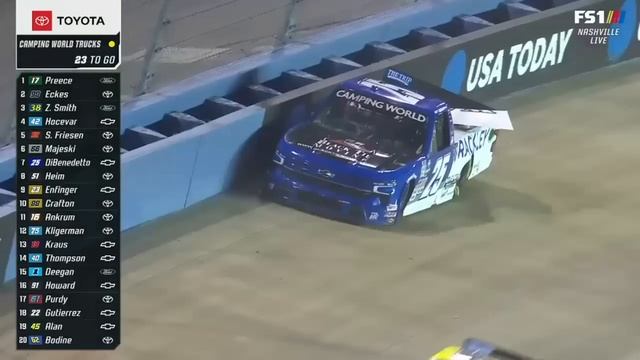 NASCAR Camping World Truck Series в Нэшвилле | ОСНОВНЫЕ МОМЕНТЫ NASCAR ON FOX