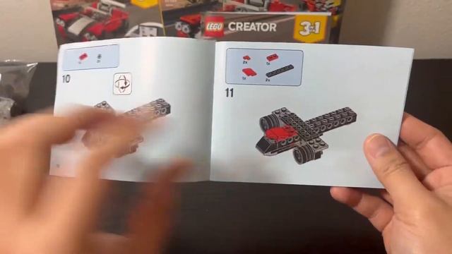 Unboxing LEGO Creator Sports Car 31100