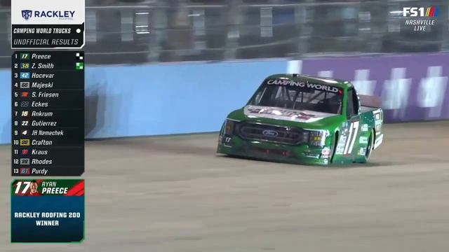 Райан Прис победил Смита и Хочевара в Нэшвилле | NASCAR НА FOX HIGHLIGHTS