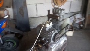 первый пуск компрессора с головкой ФВ 6 двигатель 2,2кВт 1450об