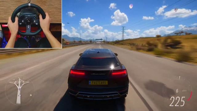 lamborghini urus _ forza horizon 5 | logitech g920 steering wheel смотреть онлайн