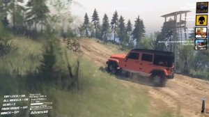 SpinTires | Oak Rocky Road | Map Mod | Jeep Wrangler Rubicon