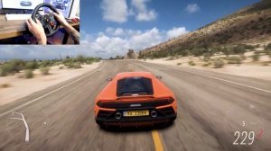 1400HP Lamborghini Huracan EVO - Forza Horizon 5 | Steering Wheel Gameplay | MAX Graphics | 4K60FPS