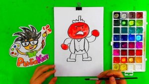 Синьор Помидор рисуем из Чиполлино