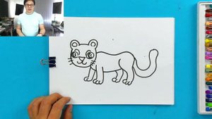 Рисуем ЛЕОПАРДА в книжке РыбаКит - уроки рисования