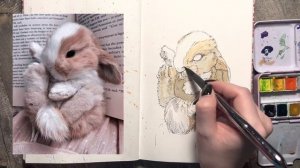 Видеоурок "Анималистический скетчинг. Кролик"