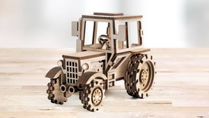 *старый вариант модели*Как собрать Трактор lemmo-toys