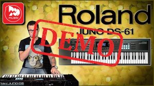 Синтезатор ROLAND JUNO-DS61 - демонстрация звучания