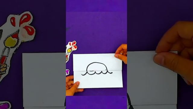 Поделка из бумаги  открытка сюрприз #рыбакит