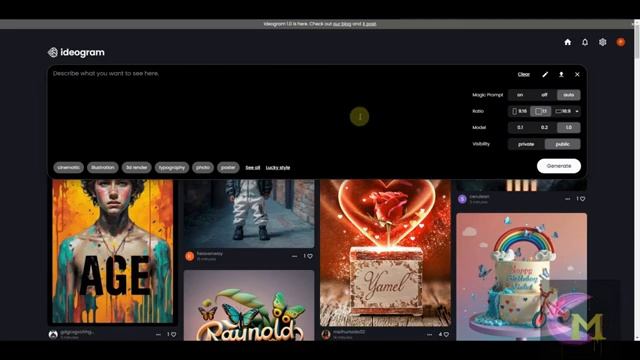 Генератор изображений ideogram 1.0 обновился до мечта иллюстратора