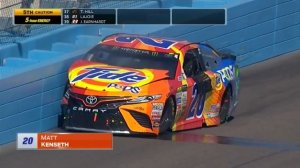 Мэтт Кенсет врезался в внешнюю стену | ФИНИКС, 2017 | NASCAR on FOX