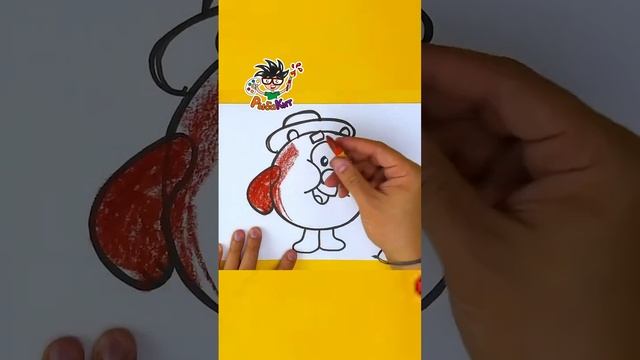 Как нарисовать Копатыча рисуем мультик смешарики ￼