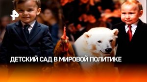 Нейросети превратили мировых политиков в детей: Путин – медведь, а Макрон стал «петухом»