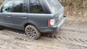 Range Rover L322 4.4 V8 Performance in Forest Mud Offroad 4x4