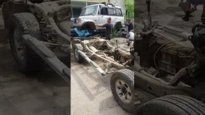 Снятие кузова с Паджеро