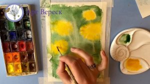 Как нарисовать одуванчики акварель / Арт-друзья от Арт Вереск