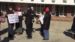 Пикет в защиту памятников культуры прошел в Новосибирске 13 октября