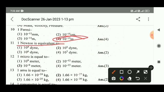 class 11 physics ch-1 and 2 vvi objective question 2023🔥🔥 jac board modal paper 2023