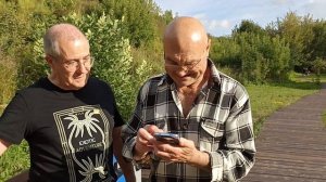 Дед Володька встретил Друга из Франции которого видел впервые в своей жизни