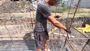Фундамент дома с гаражом. Армировка фундамента