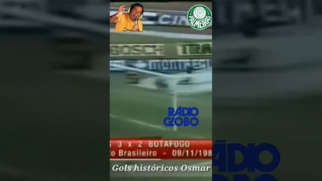 OSMAR SANTOS Palmeiras 3x2 Botafogo 1986 #futebol #Palmeiras #pacaembu #Mirandinha